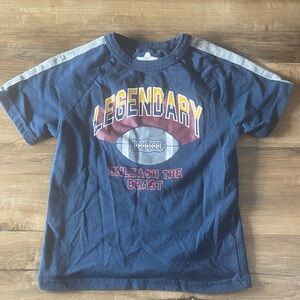 $1 - Garanimals Navy Short Sleeve 'Legendary' Football Tee with Gray Stripes